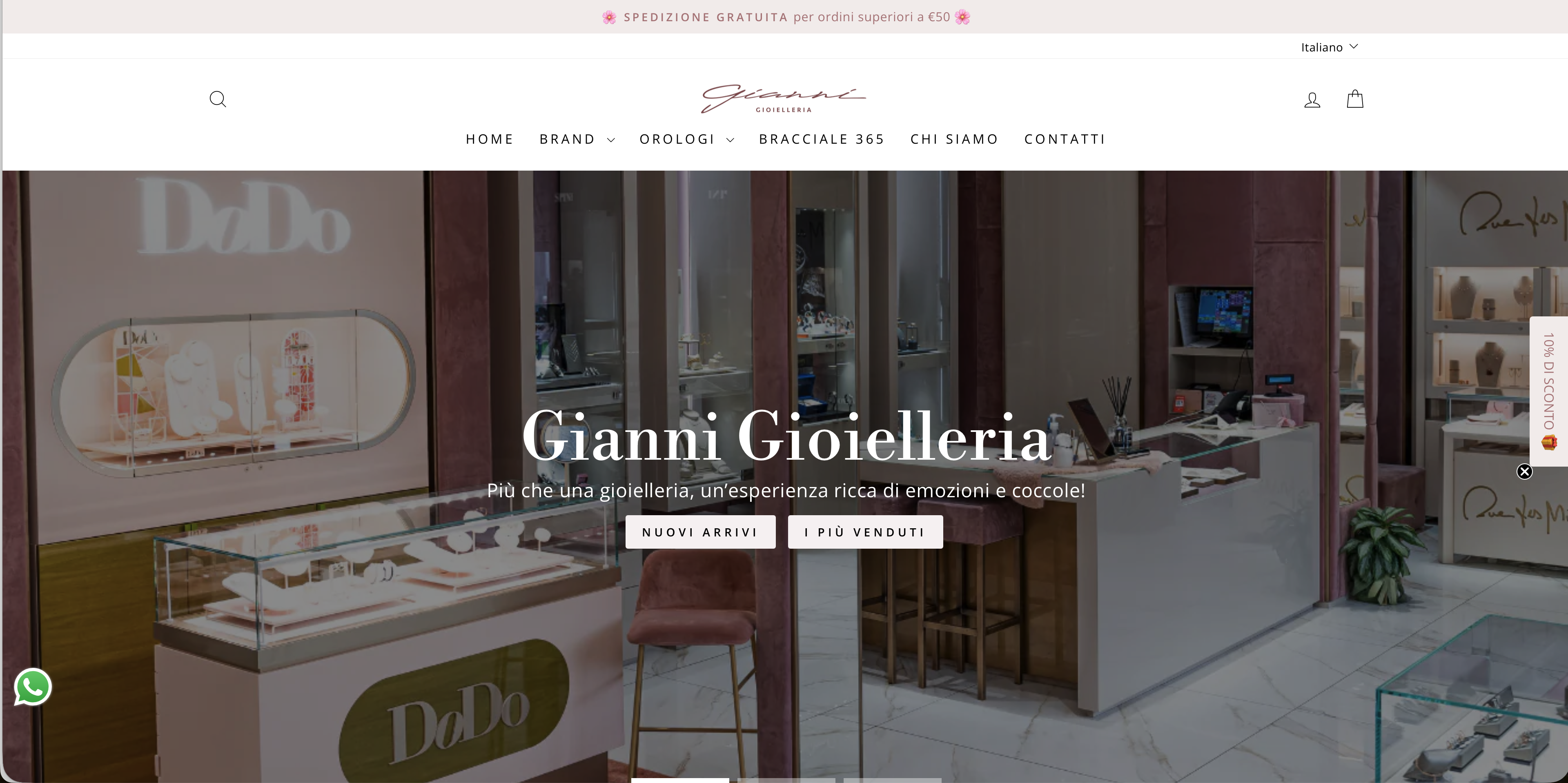 E-commerce Gianni Gioielleria — pagina 1