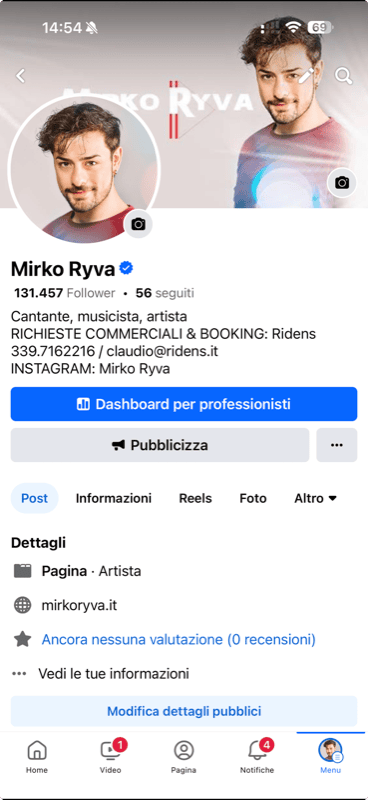 Profilo social Mirko Ryva